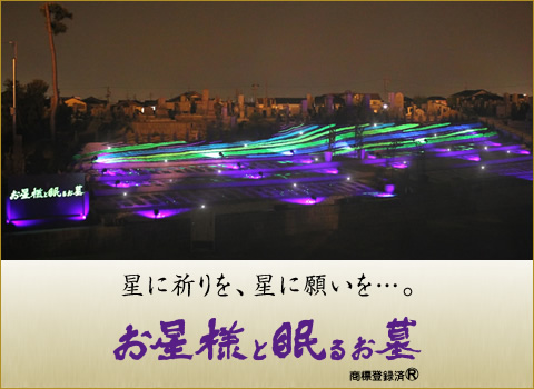 お星様と眠るお墓